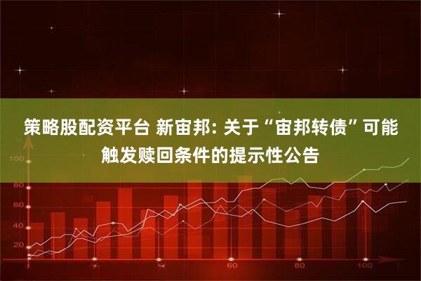 策略股配资平台 新宙邦: 关于“宙邦转债”可能触发赎回条件的提示性公告